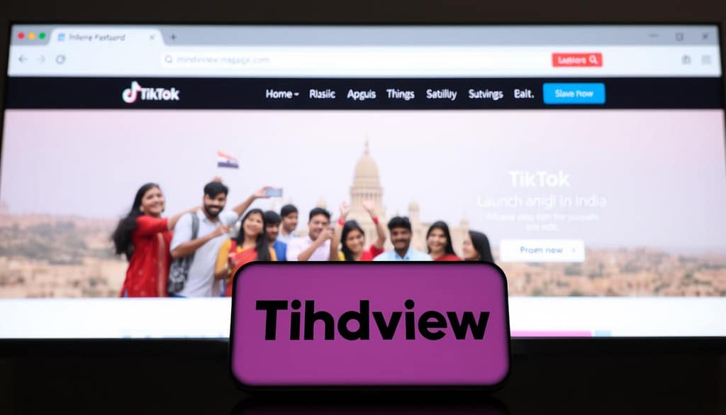 TikTok website launch in India TikTok website launch in India