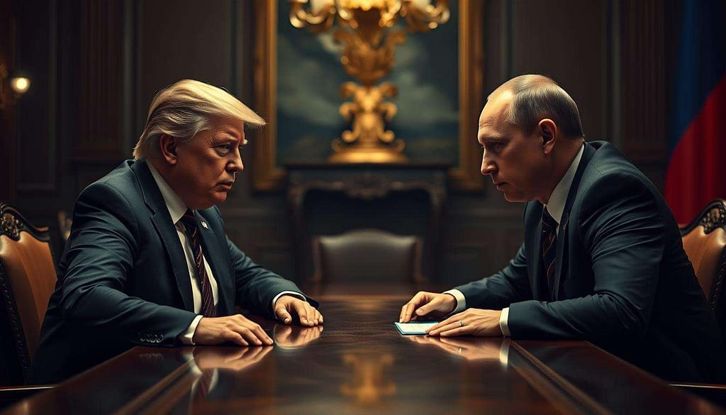Trump and Putin diplomatic meeting Trump and Putin diplomatic meeting