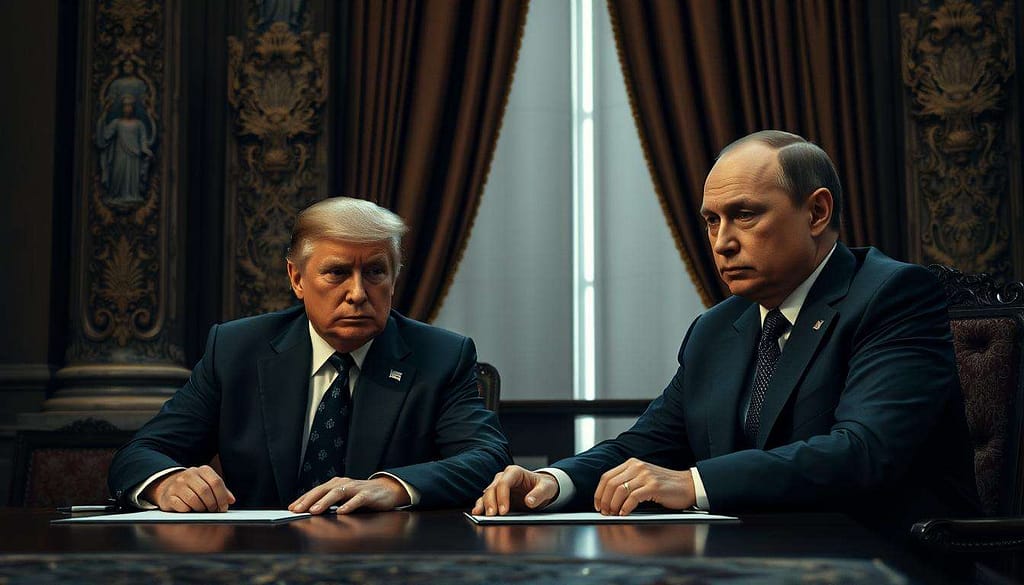 Trump and Putin meeting Trump and Putin meeting