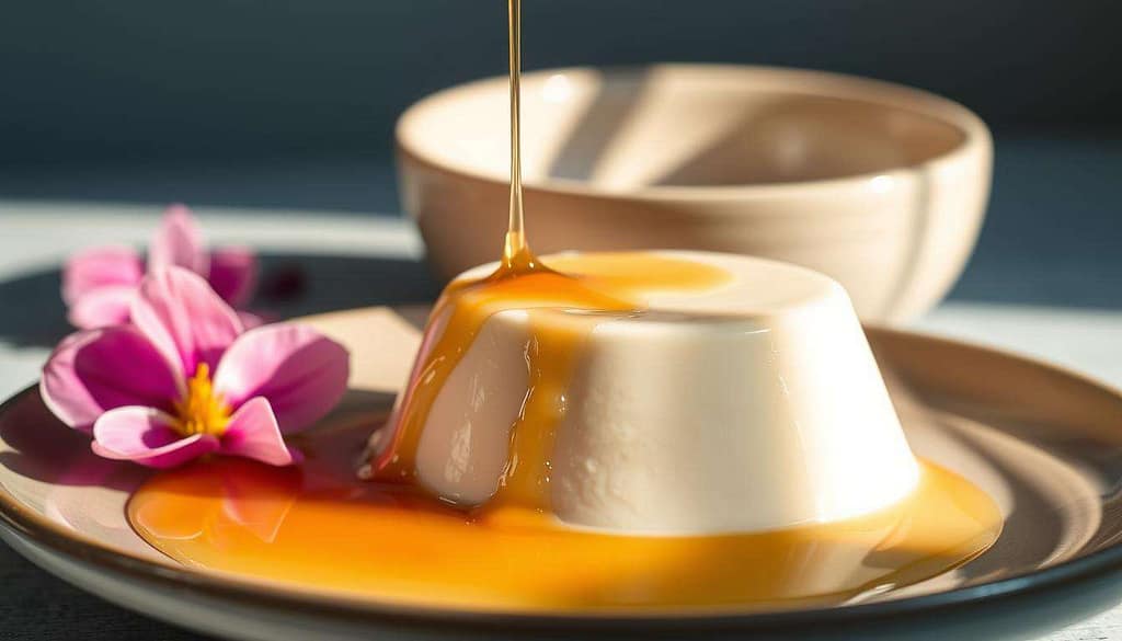 silky osmanthus tofu pudding with sweet floral syrup recipe silky osmanthus tofu pudding with sweet floral syrup recipe