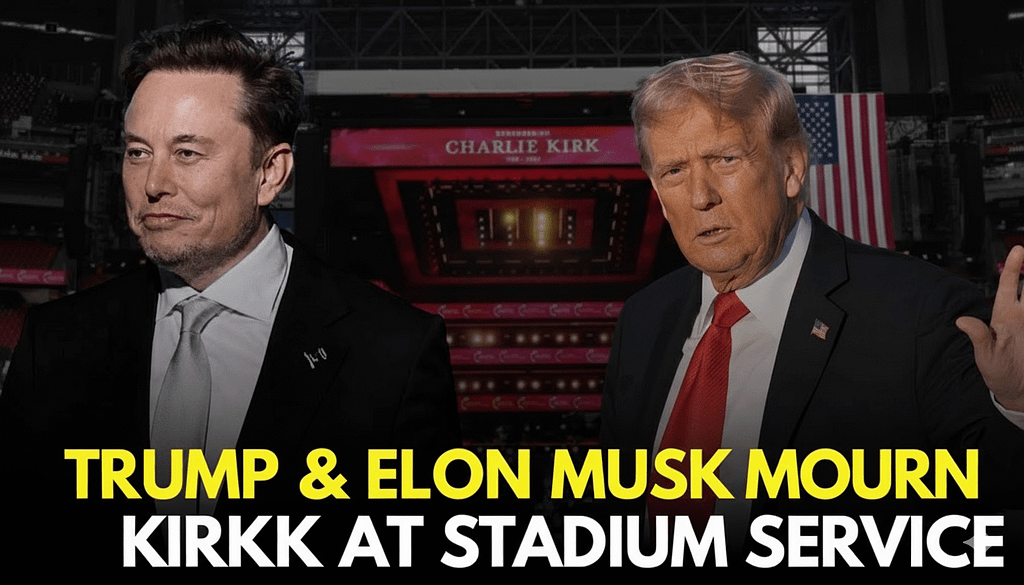 GeminiGeneratedImagepwnpsnpwnpsnpwnp MindViewMagazinecom Trump and Elon Musk together at Charlie Kirk's funeral