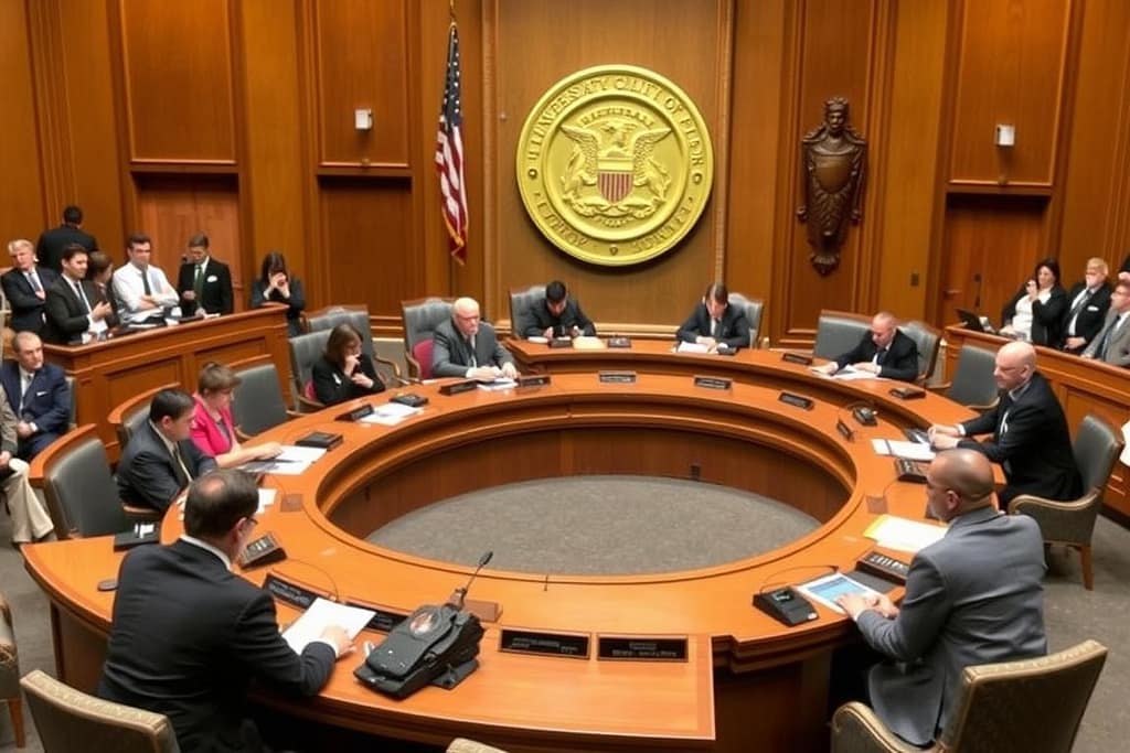 Chicago city council meeting discussing immigration policies Chicago city council meeting discussing immigration policies
