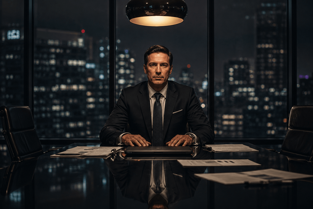 image MindViewMagazinecom Corporate executive at a glass boardroom table representing institutional bitcoin treasury decision and rare bitcoin sale