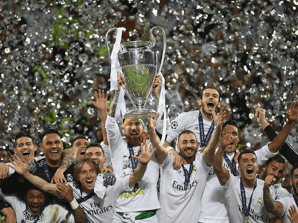image MindViewMagazinecom Real Madrid players celebrate lifting the UEFA Champions League trophy amid confetti after a victorious final