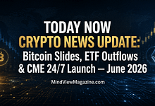 Chtodaynowcryptonewsupdatejune32026featuredatGPT Image Jun 3 2026 104644 AM MindViewMagazinecom Today now crypto news update June 3 2026 Bitcoin slides below $70K ETF outflows CME 247 futures launch