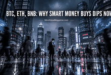 BTCETHBNBSmartMoneyBuysDipsJune2026Hero MindViewMagazinecom Bitcoin ETH BNB smart money buying the dip June 2026 institutional crypto accumulation featured image