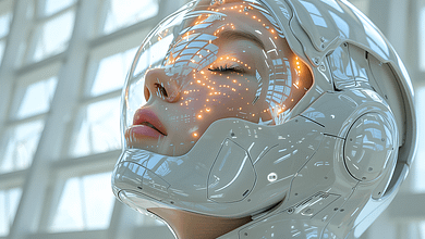 Photo by Kyraxys MindViewMagazinecom humanoid robot woman future technology futuristic robotic cyborg generated by ai