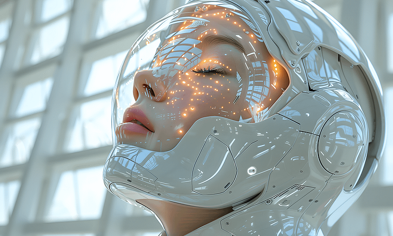 Photo by Kyraxys MindViewMagazinecom humanoid robot woman future technology futuristic robotic cyborg generated by ai