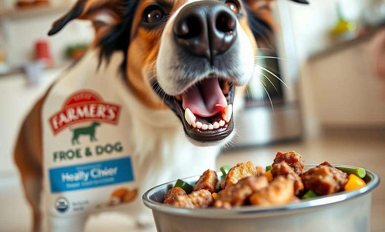 HappydogeatingfromabowlofTheFarmersDogfood MindViewMagazinecom Happy dog eating from a bowl of The Farmers Dog food