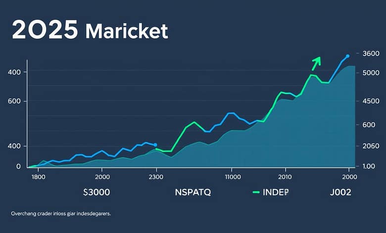 Stockmarketperformancechartshowingkeyindicesin2025 MindViewMagazinecom Stock market performance chart showing key indices in 2025