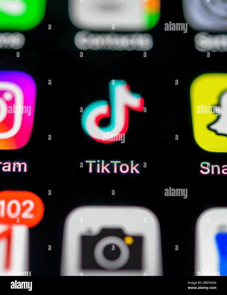 image MindViewMagazinecom Close up of TikTok app icon on a smartphone screen among other social media apps